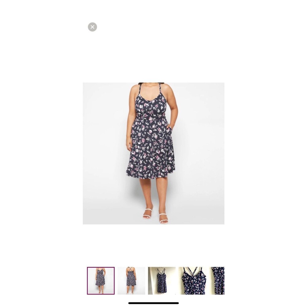 NWT Nine Britton Stitch Fix Angie Stretch Floral Knit Midi Dress Sz Small #441